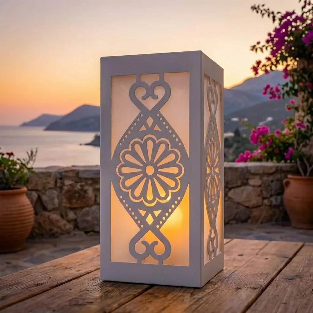 Lampion metalowy góralski – Rozeta Podhalańska