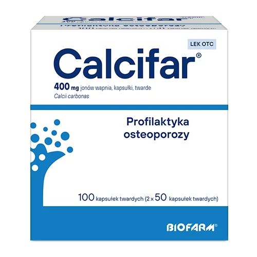 Calcifar, 100 kapsułek - profilaktyka osteoporozy