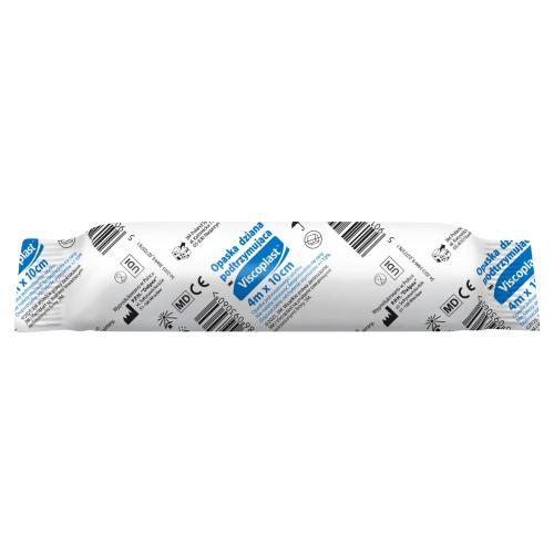 Viscoplast Opaska dziana podtrzymująca 4 m x 10 cm, 1 szt.