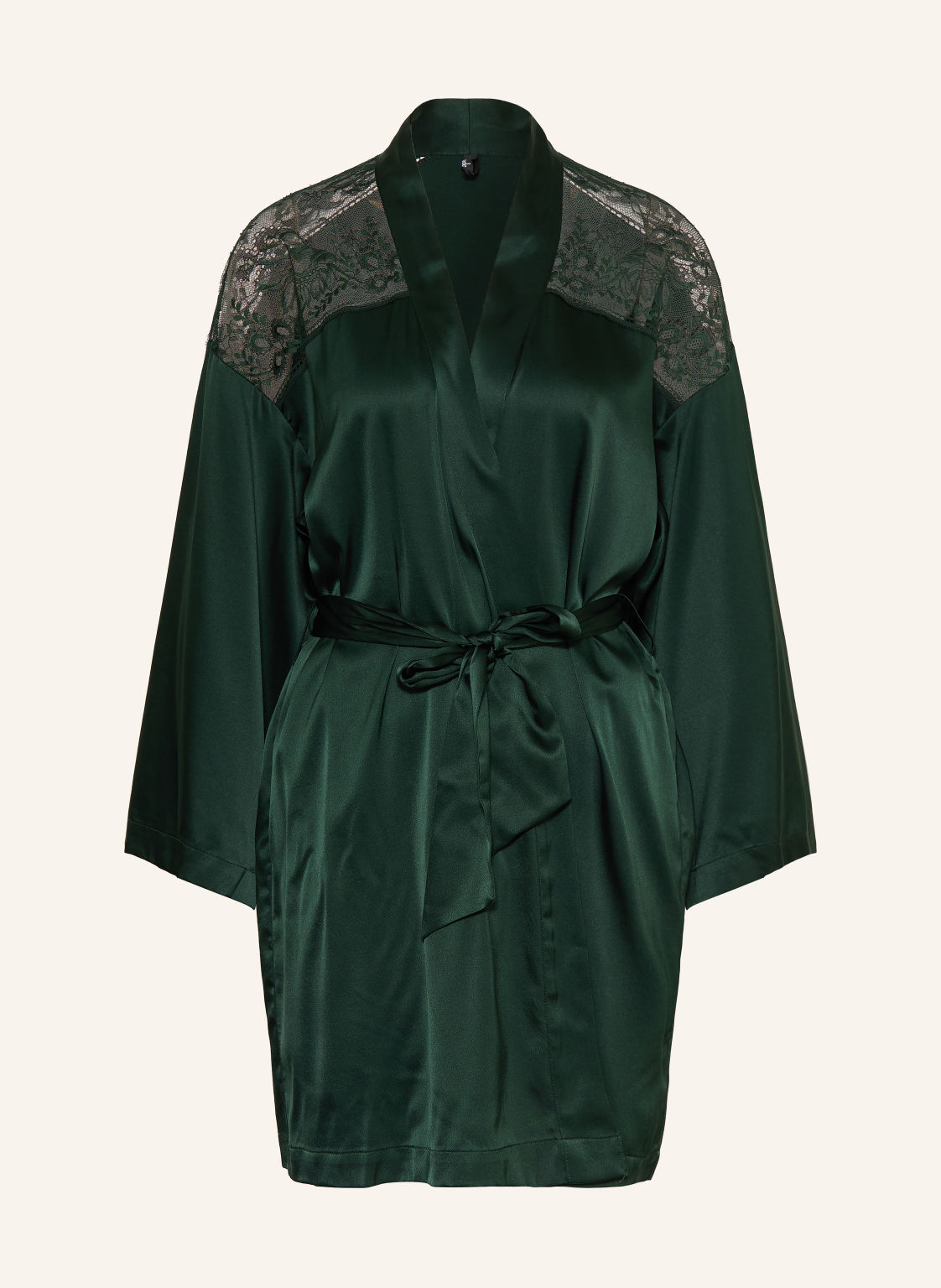 Aubade Kimono Damskie Midnight Whisper Z Jedwabiu gruen