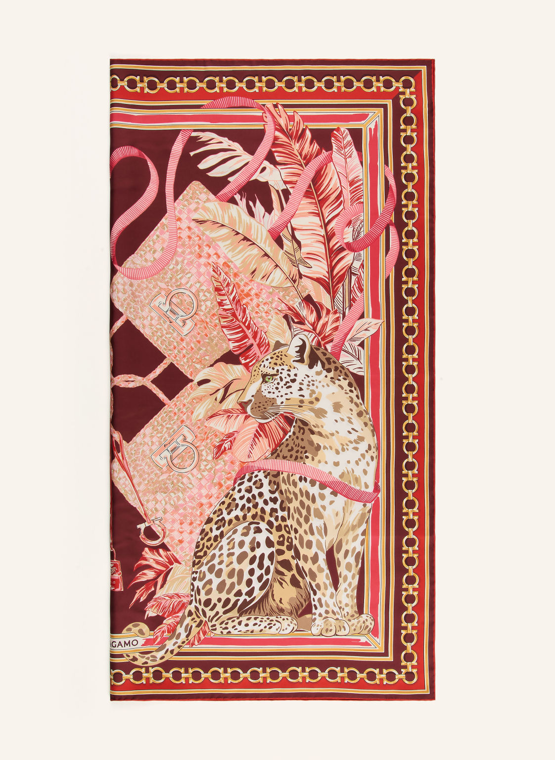 Ferragamo Szalik Jedwabny rot