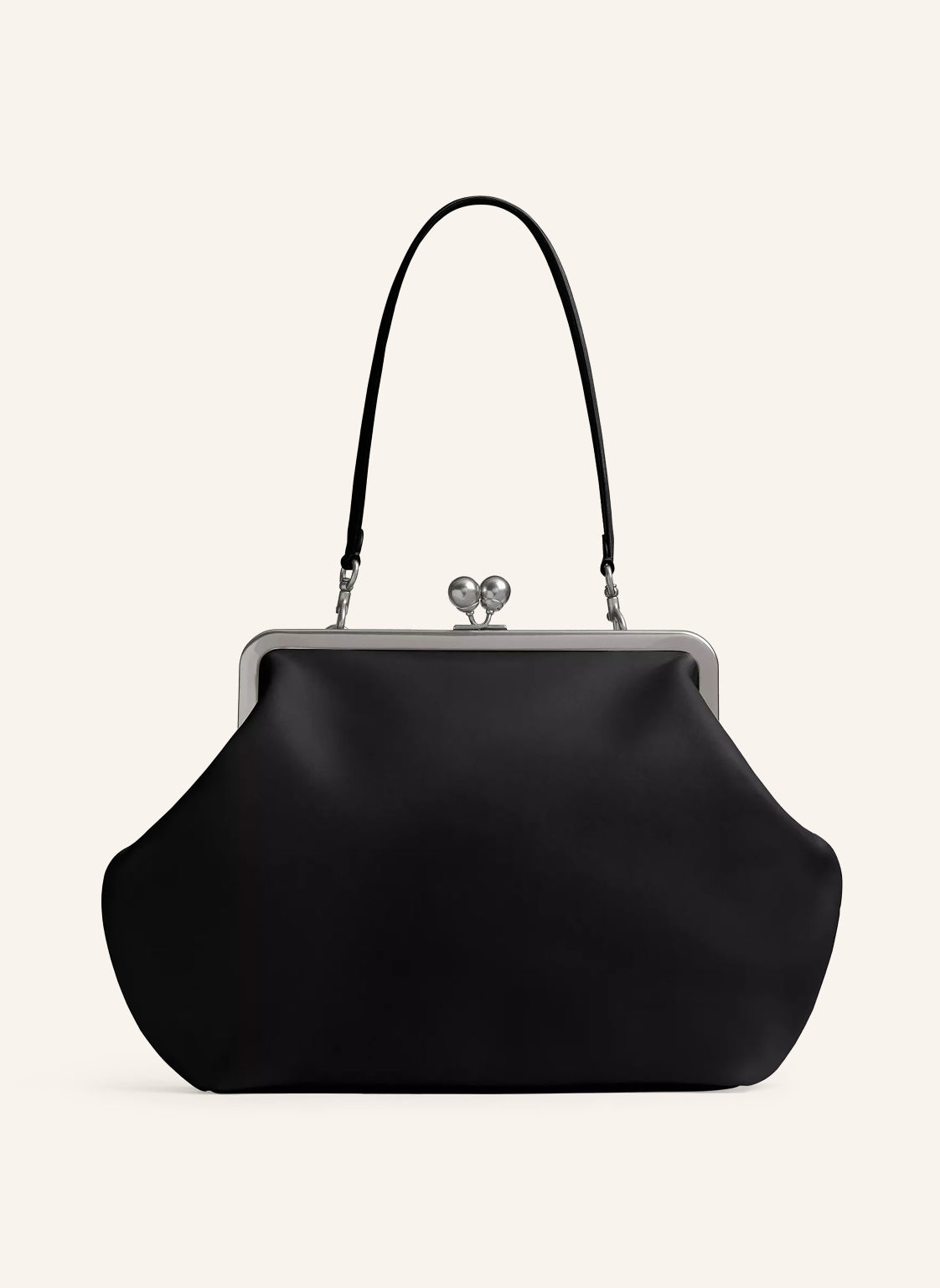 Coach Torebka Kisslock Frame Large schwarz