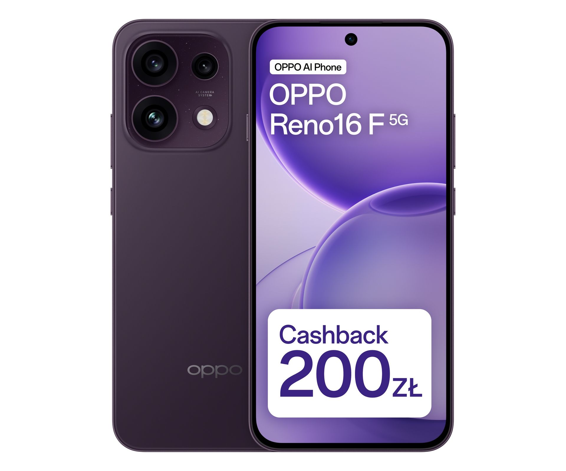 OPPO Reno16F 5G 8/256GB Ciemnofioletowy