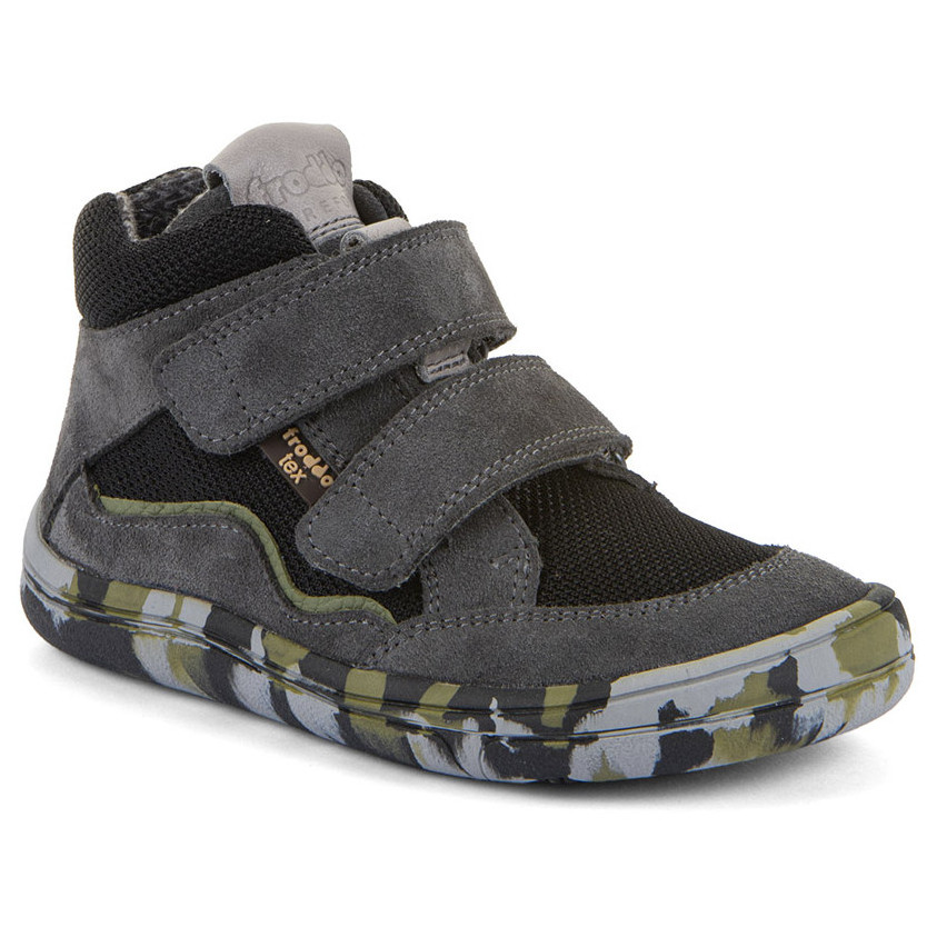 Dziecięce całoroczne buty barefoot Frodo Barefoot Tex Fun Autumn Grey/Black Rozmiar butów (UE): 33 / Kolor: szary/czarny