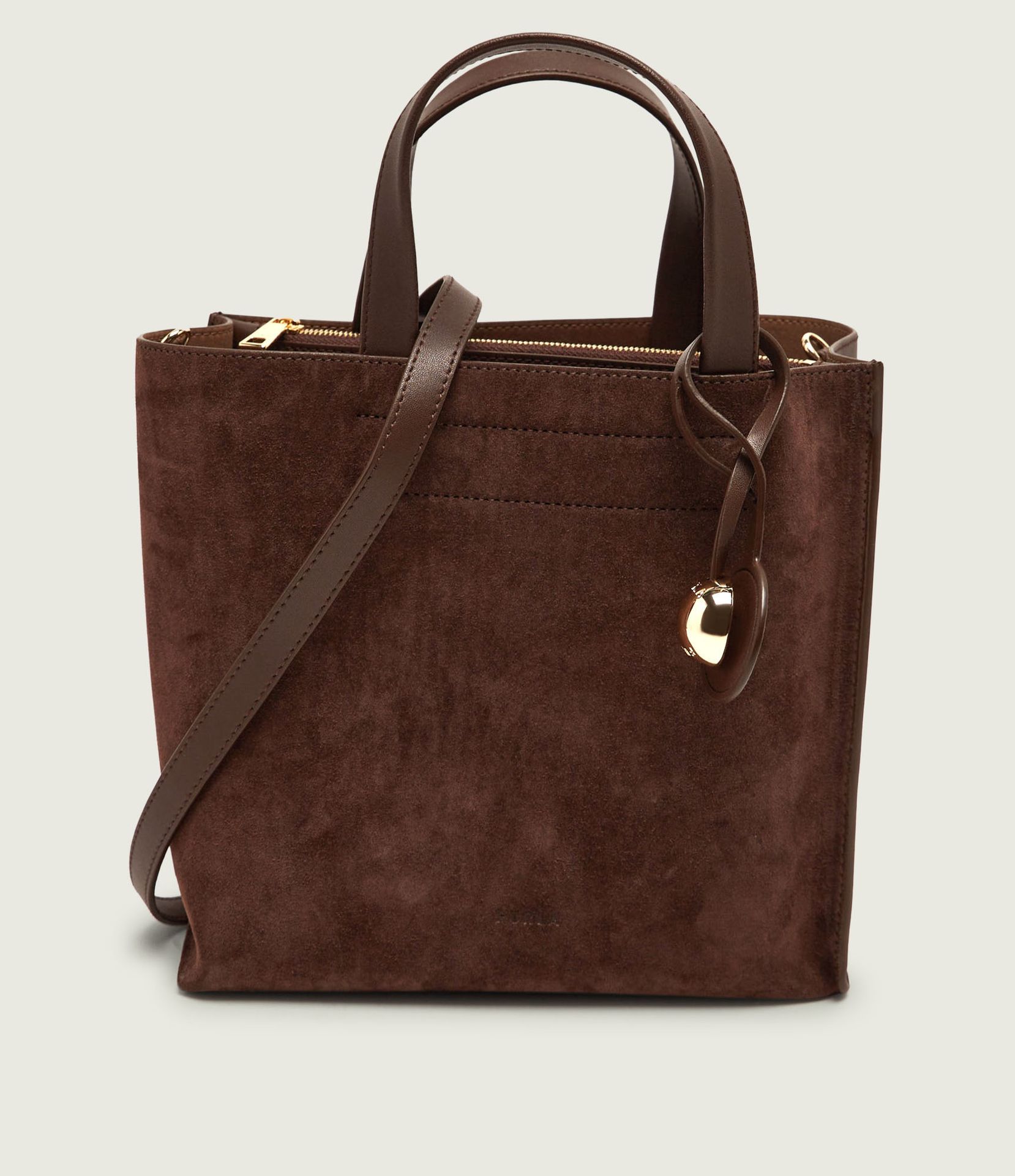 Furla Skórzany kuferek Furla Divide zamsz