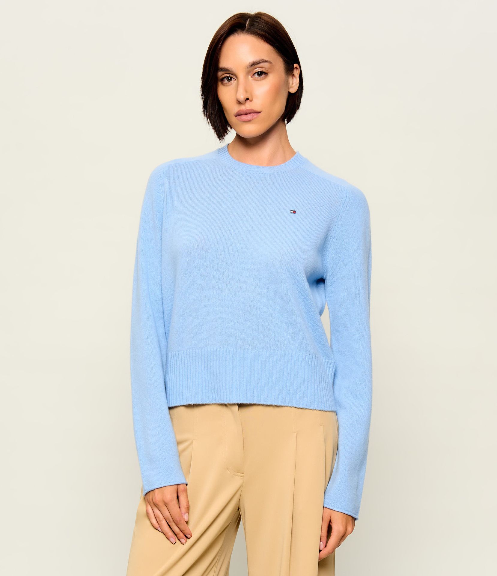 Tommy Hilfiger Wełniany sweter Slim Fit