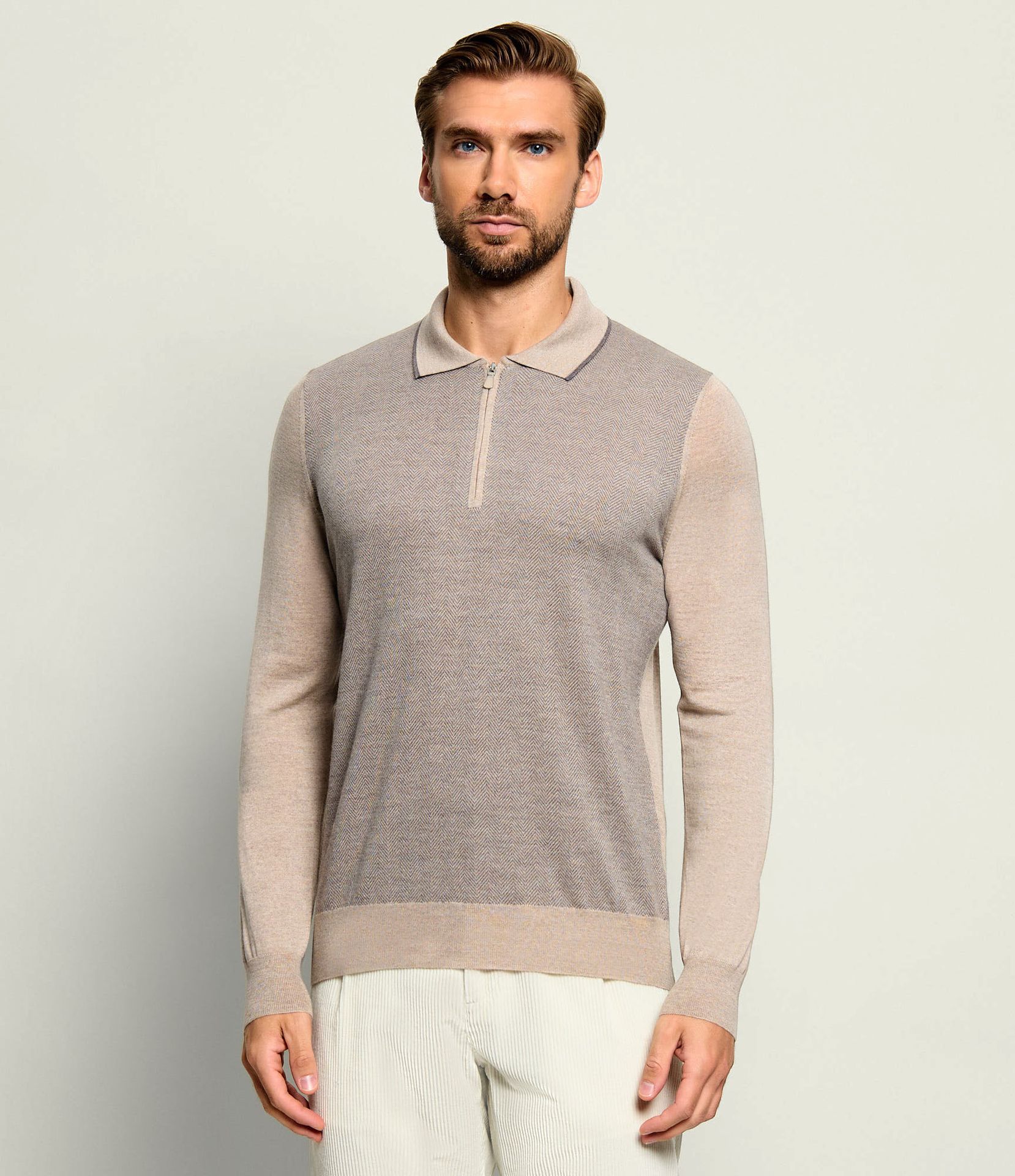 Gran Sasso Wełniane polo Regular Fit