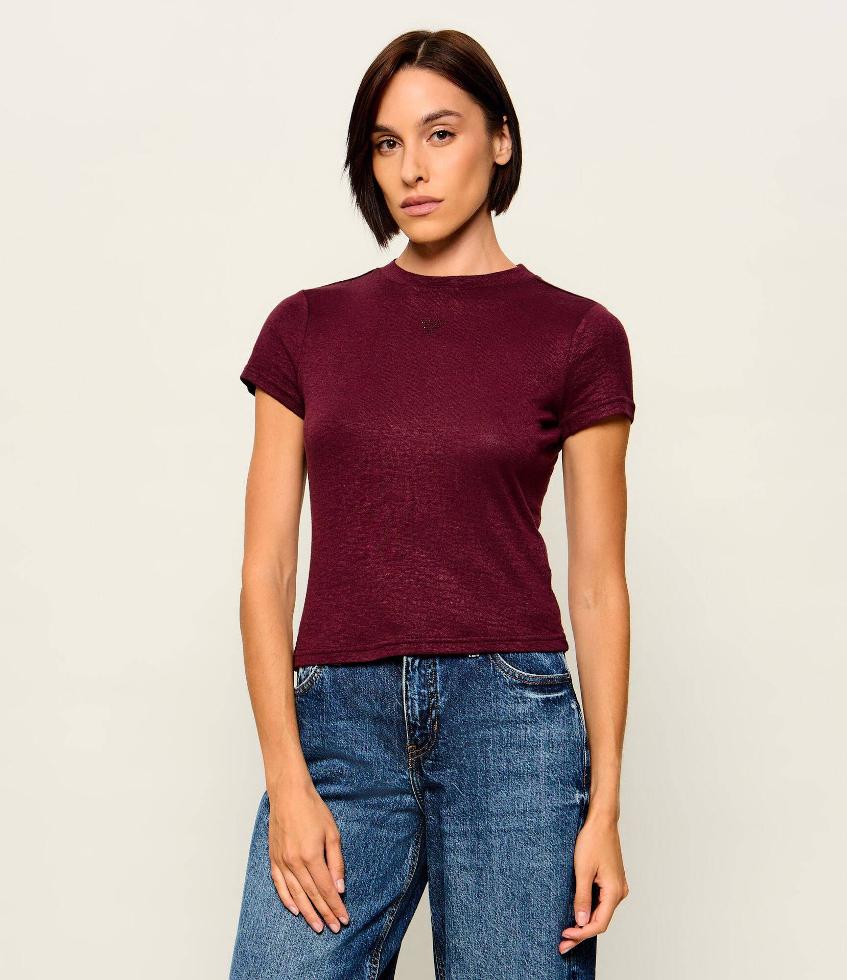 GUESS Bluzka Licia Slim Fit