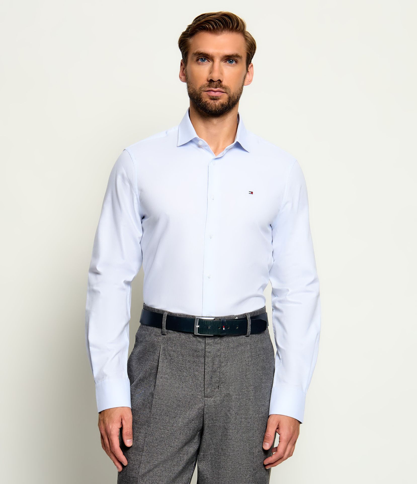Tommy Hilfiger Koszula Dobby Tailored slim