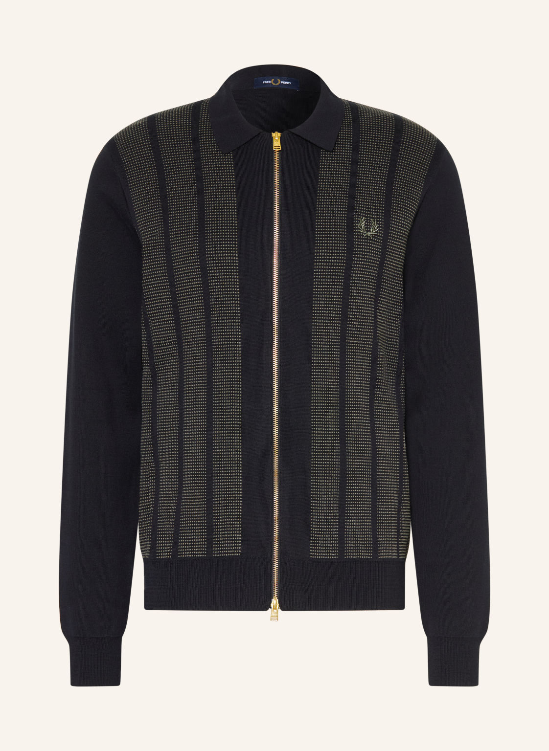 Fred Perry Kardigan schwarz