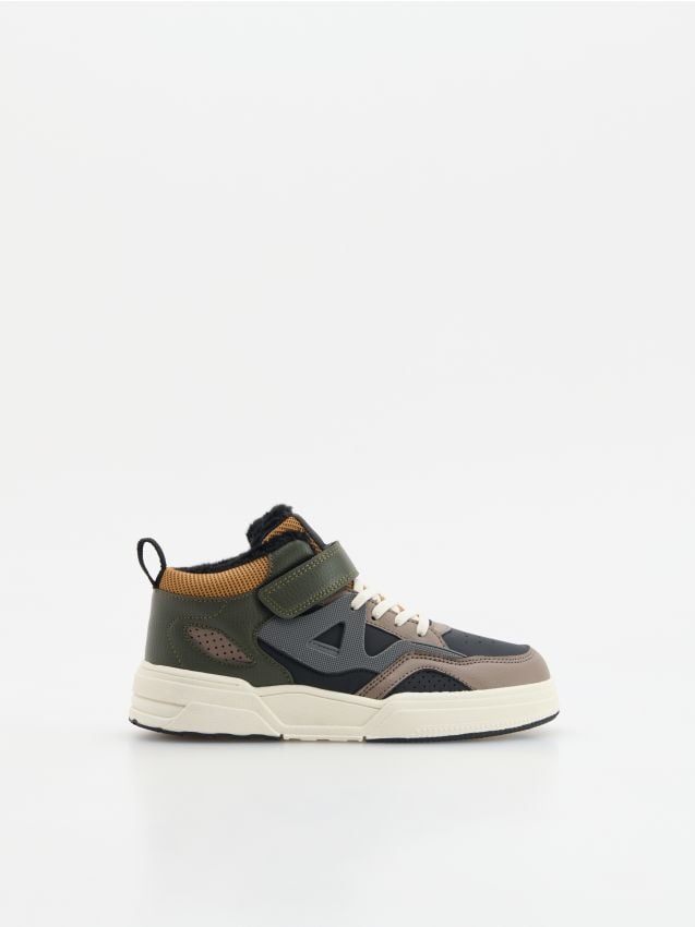 Reserved - Sneakersy z wysoką cholewką - wielobarwny
