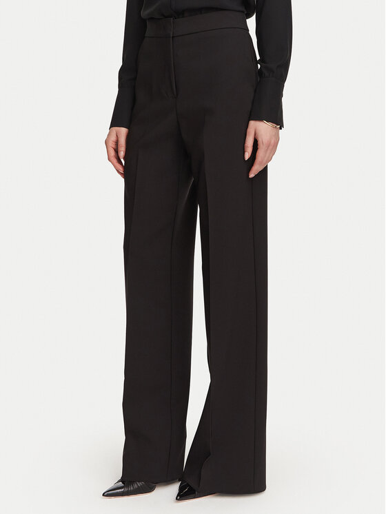 Rinascimento Spodnie palazzo CFC0130151003 Czarny Wide Leg