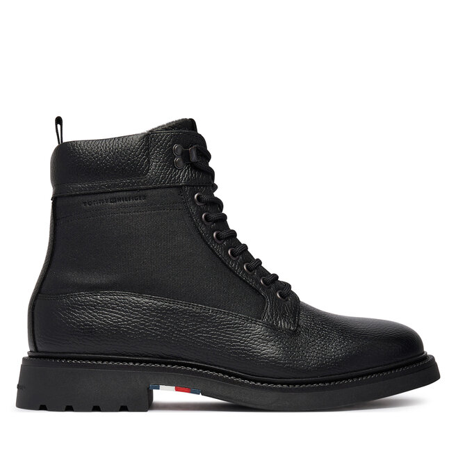 Trzewiki Tommy Hilfiger Corporate Casual Mix W Wpm Boot FM0FM05988 Czarny