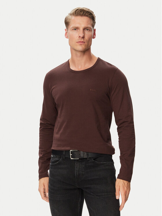 BOSS Komplet longsleeve 50492321 Brązowy Regular Fit
