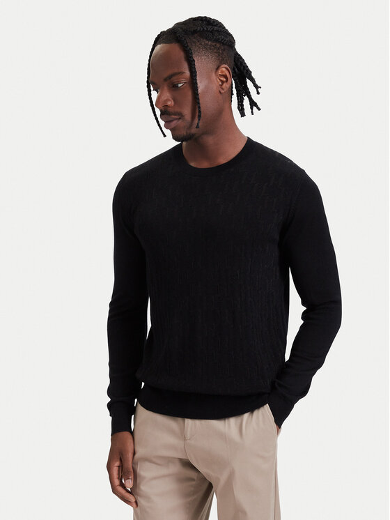 KARL LAGERFELD Sweter 655011 564301 Czarny Regular Fit
