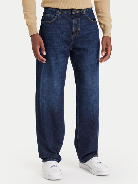 KARL LAGERFELD Jeansy 265509 564865 Granatowy Relaxed Fit
