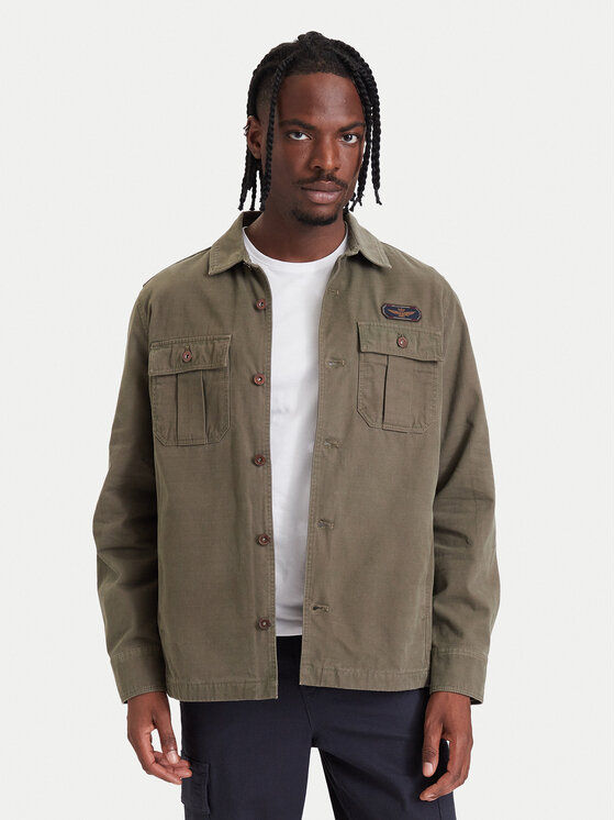 Aeronautica Militare Kurtka przejściowa 262AC0045UCT04233 Khaki Regular Fit
