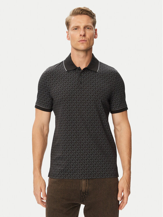 MICHAEL Michael Kors Polo CS650V848T Czarny Regular Fit