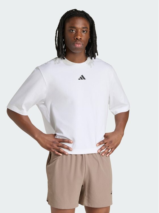 adidas Koszulka techniczna D4T Primelift KT1653 Biały Regular Fit