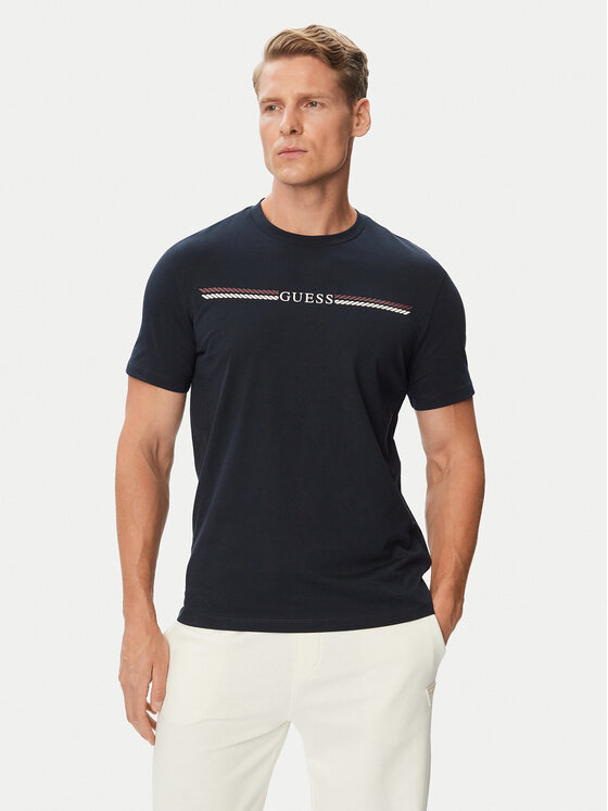 Guess T-Shirt Z6BI05 K6536 Granatowy Regular Fit