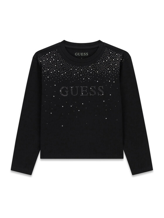 Guess Bluzka J6BI08 K5778 Czarny Regular Fit