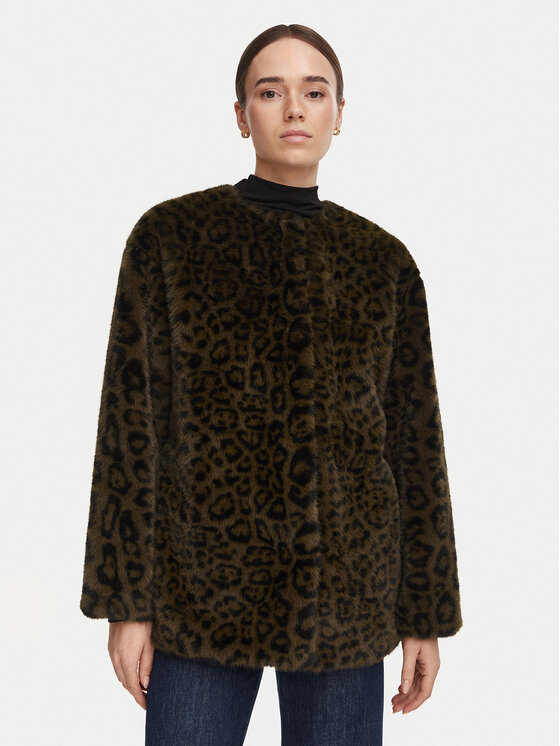 Marella Futro Macro 2623456044 Brązowy Regular Fit