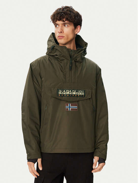 Napapijri Kurtka anorak Rainforest Next NP0A4IB9 Brązowy Regular Fit