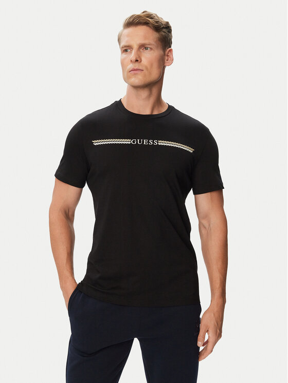 Guess T-Shirt Z6BI05 K6536 Czarny Regular Fit