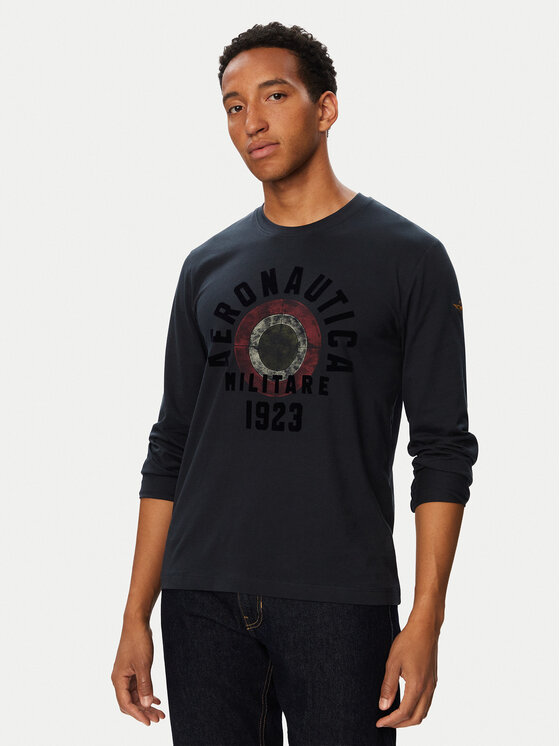 Aeronautica Militare Longsleeve 262TS2570UJ00641 Granatowy Regular Fit