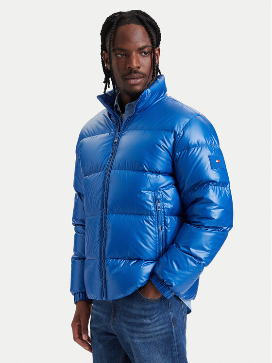 Tommy Hilfiger Kurtka puchowa MW0MW40617 Niebieski Regular Fit