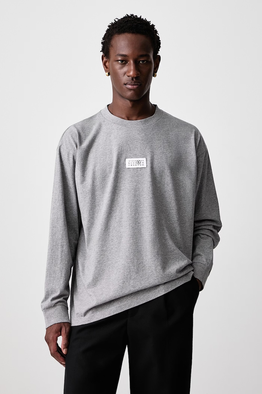 MM6 Maison Margiela longsleeve męski bawełniany