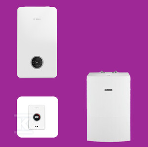 Bosch Pakiet z kotłem kondensacyjnym Condens GC2300iW 15 kW + zasobnik c.w.u. Stora WD120B + czujnik c.w.u.+ regulator EasyControl CT200