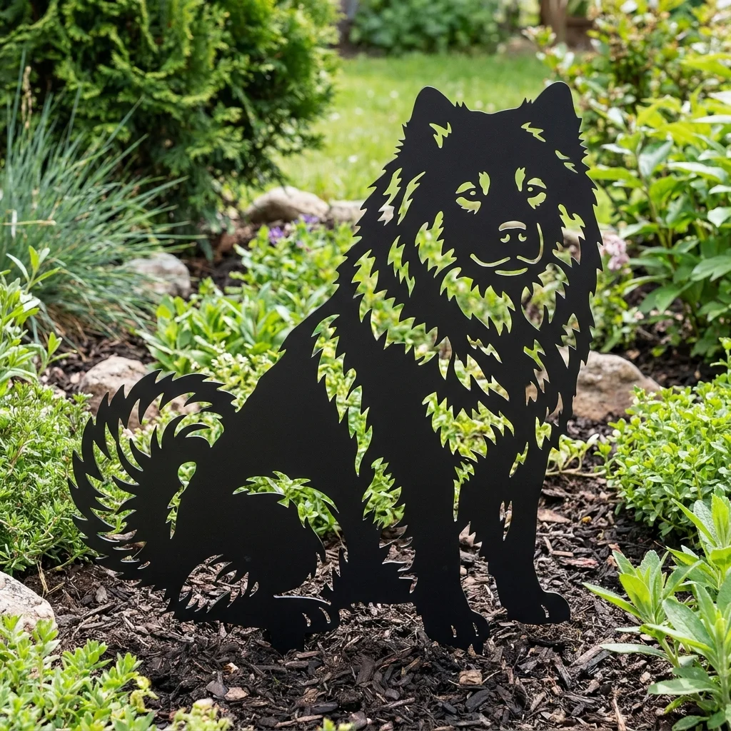 Eurasier v2 – Dekoracja Ogrodowa Metalowa
