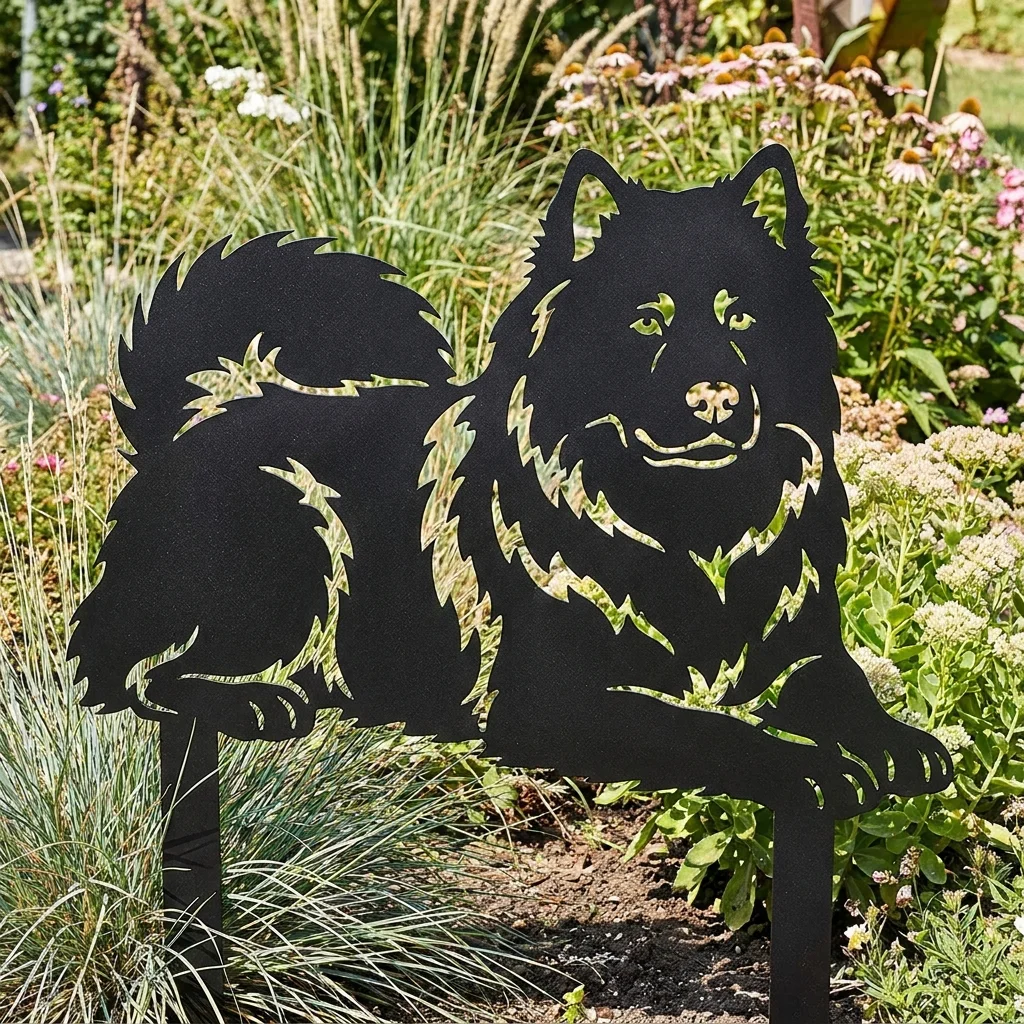 Eurasier – Dekoracja Ogrodowa Metalowa