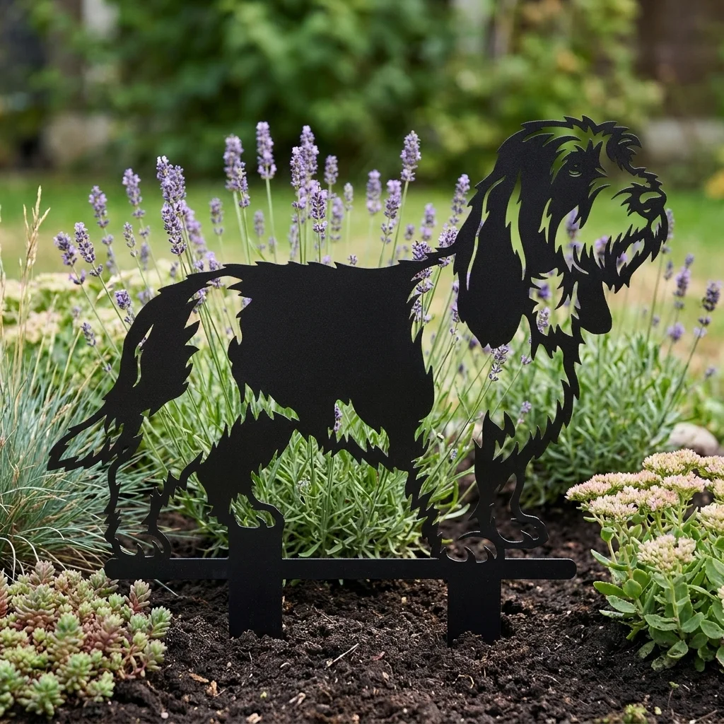 Grand Basset Griffon Vendéen v2 – Dekoracja Ogrodowa Metalowa