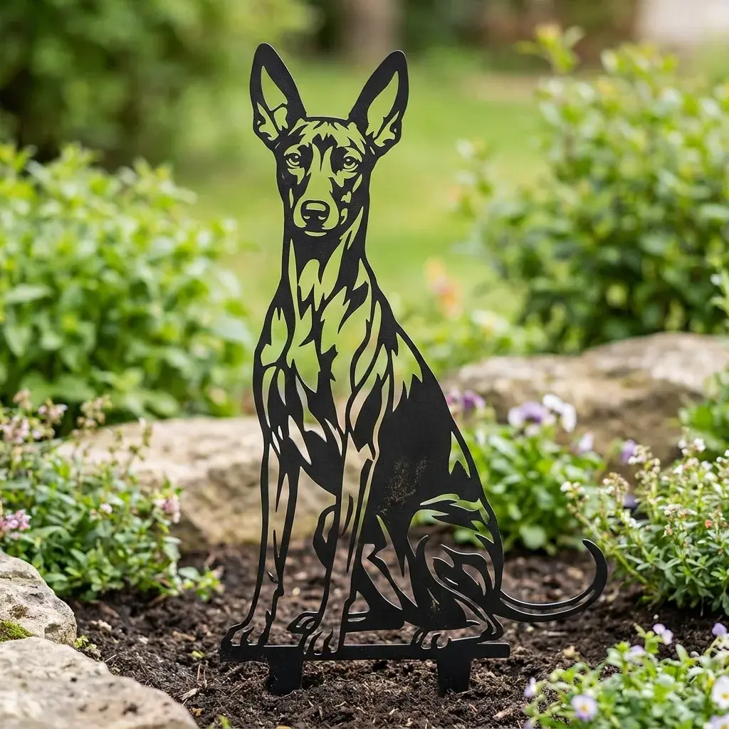 Cirneco dell’Etna v2 – Dekoracja Ogrodowa Metalowa