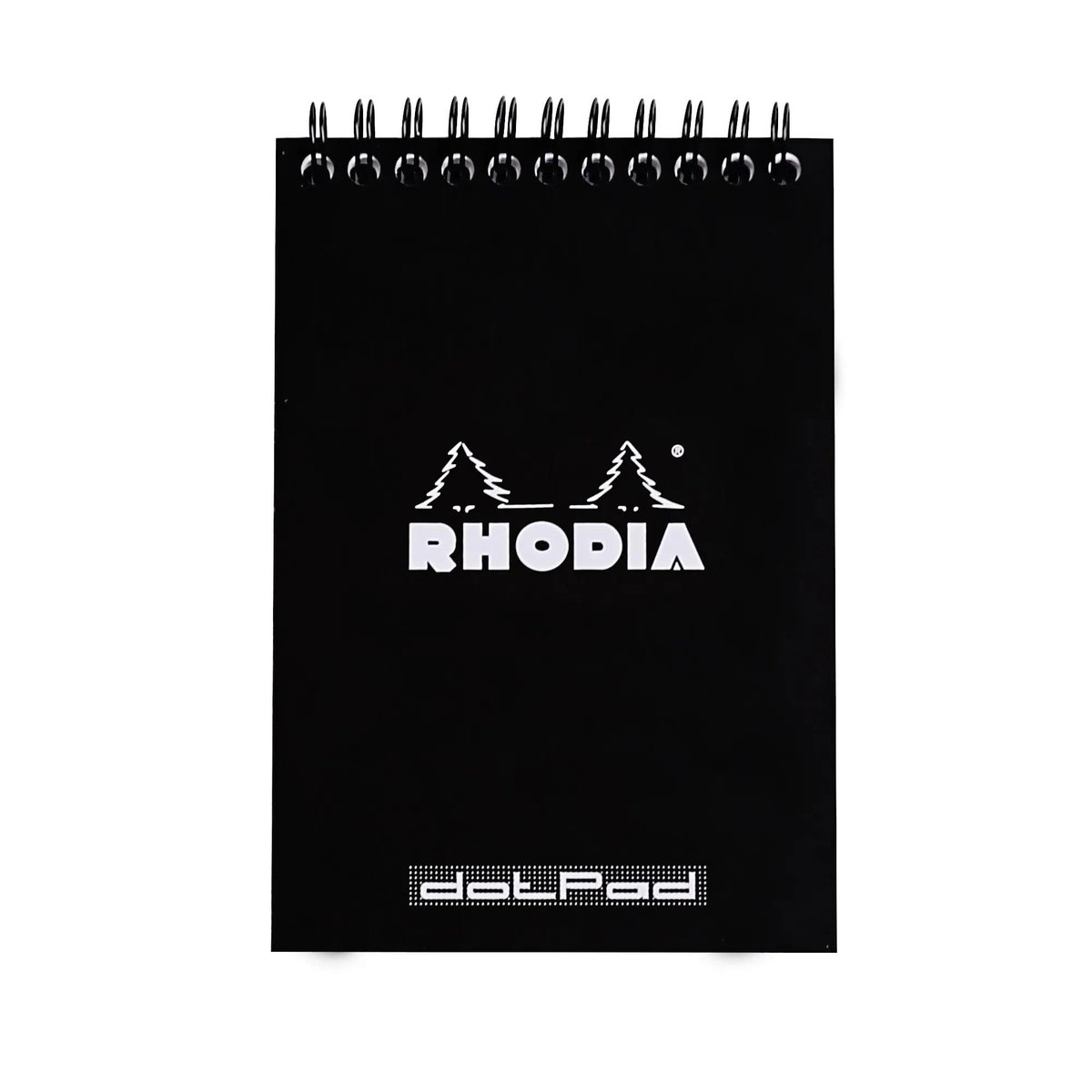 Notatnik Rhodia A6, kropki, czarny