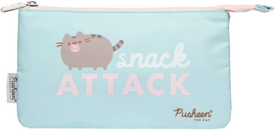 Piórnik potrójny Pusheen Foodie z 3 komorami dla dziewcząt i chłopców