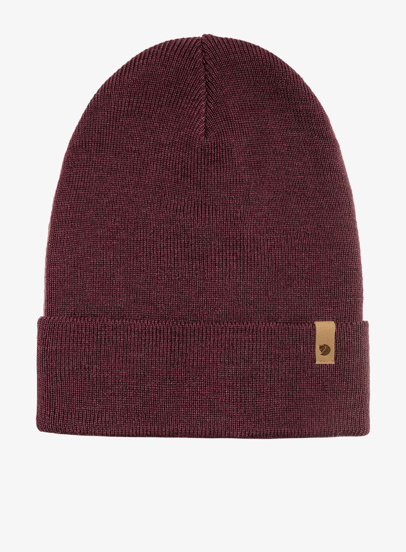 Czapka zimowa Fjallraven Classic Knit Hat - dark garnet