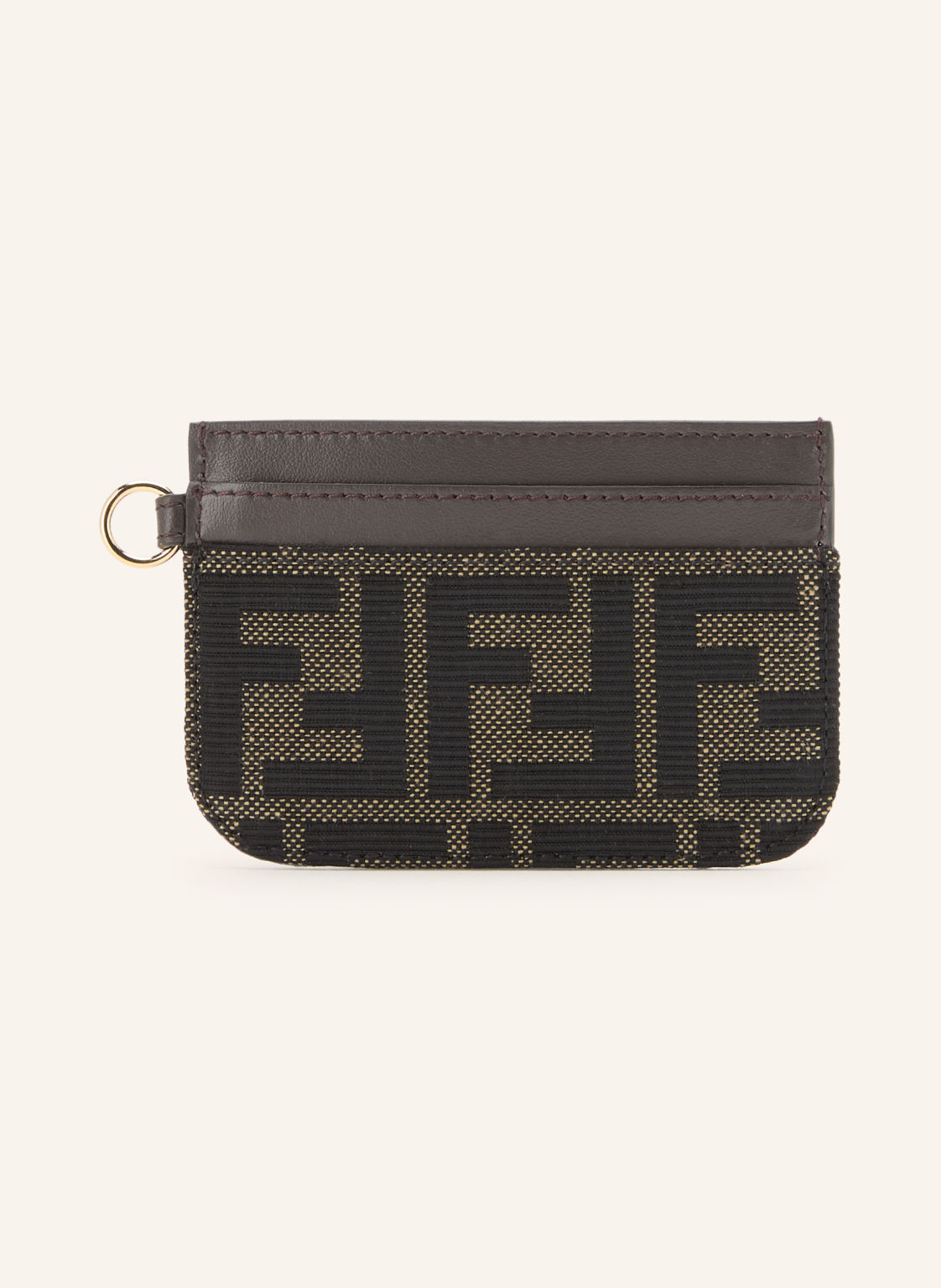 Fendi Etui Na Karty Ff Jacquard braun