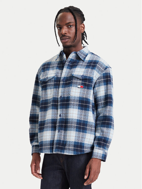 Tommy Jeans Kurtka przejściowa DM0DM23616 Granatowy Regular Fit