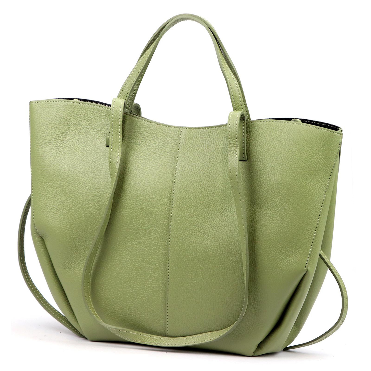Duża skórzana torebka shopper Luka 24-082 D DOLLARO