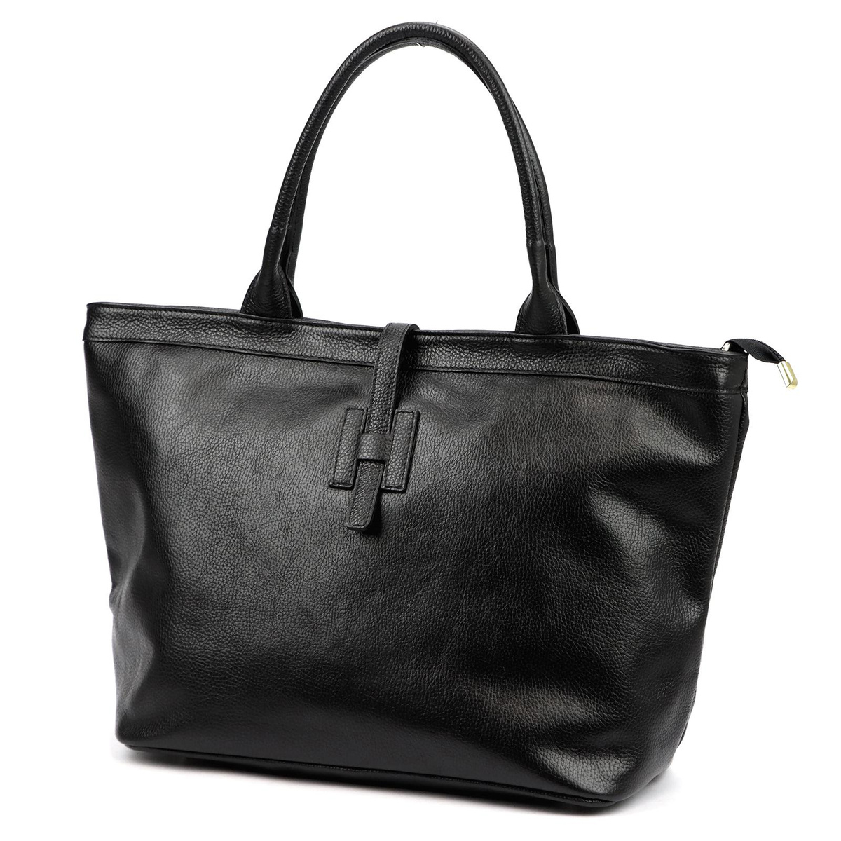 Duża skórzana torebka shopper Luka 25-007 D DOLLARO 2w1 z paskiem