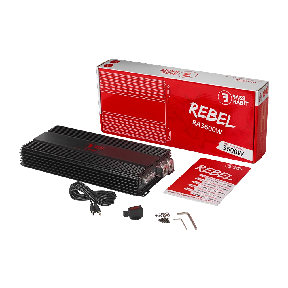 Opinie o BASSHABIT REBEL RA3600W - Monoblok Klasy D 1800W RMS / 3600W MAX