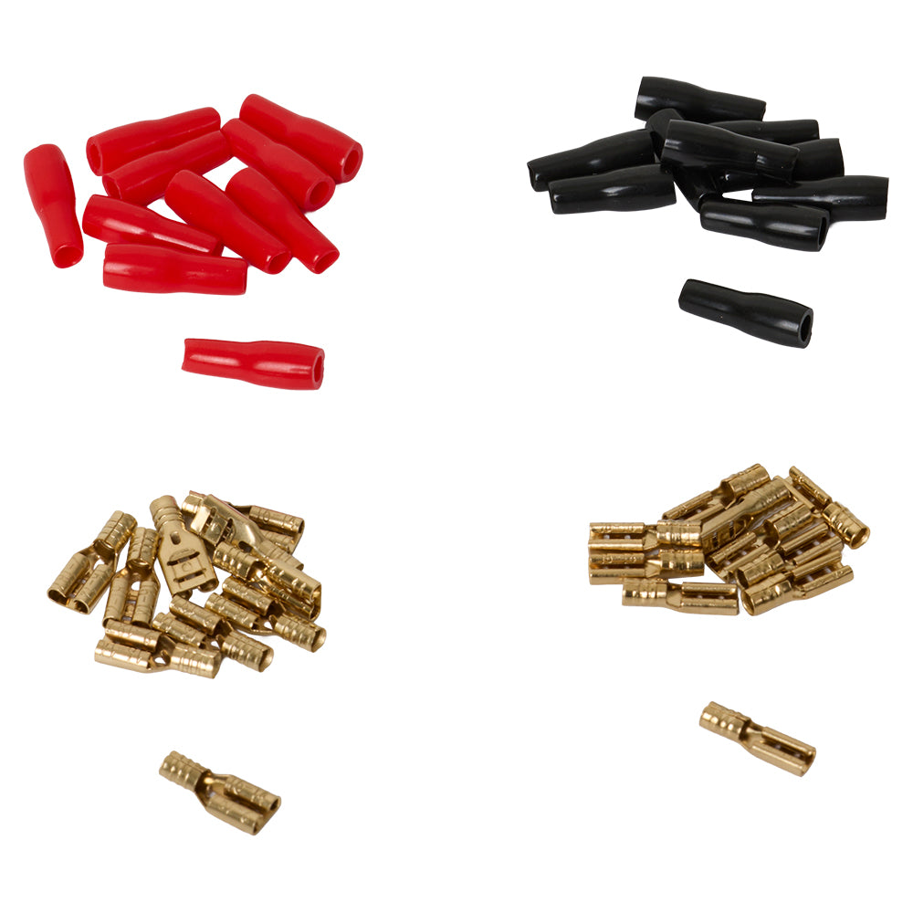 Auto-Connect Złącze żeńskie płaskie 20 szt. 2,5 mm², czerwone/czarne