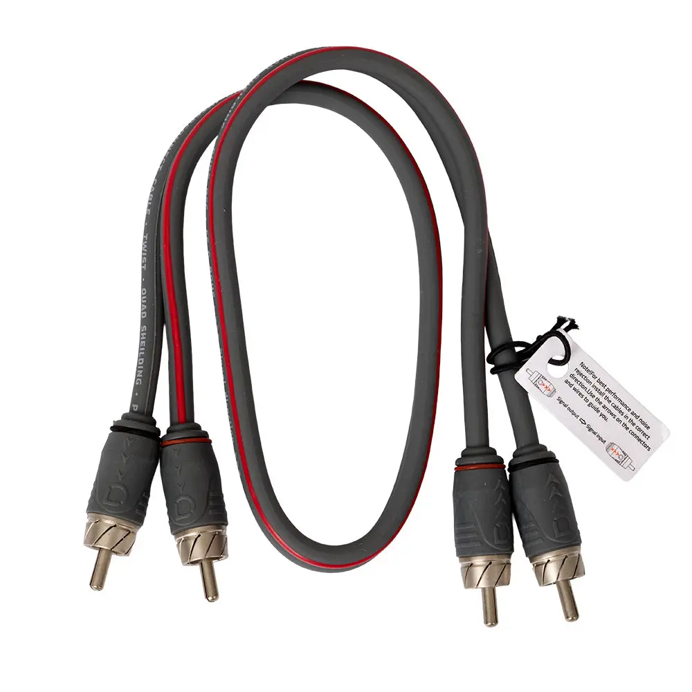 AutoConnect Przewód RCA 0,5mL2RCA05TB, półzbalansowany OFC