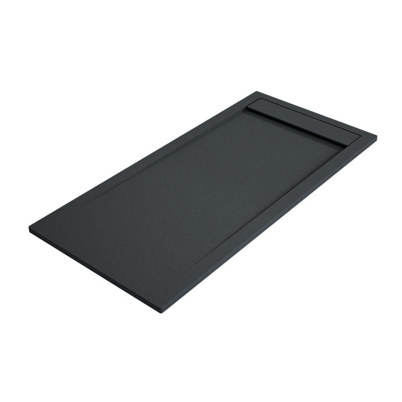 Brodzik AMBAR 90x180 cm Grafit kratka Grafit