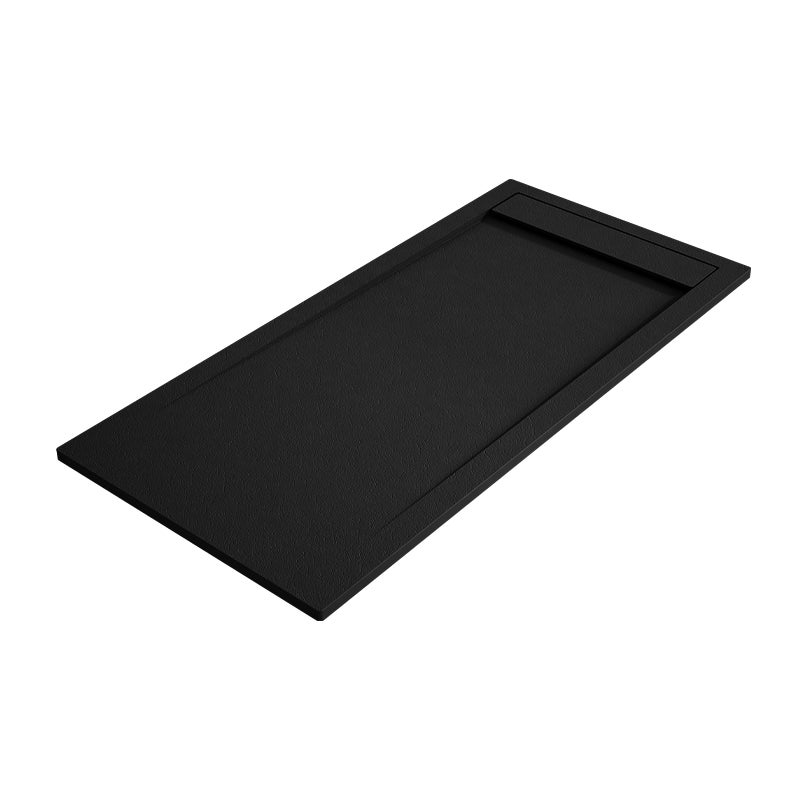 Brodzik AMBAR 70x100 cm Czarny kratka Czarny