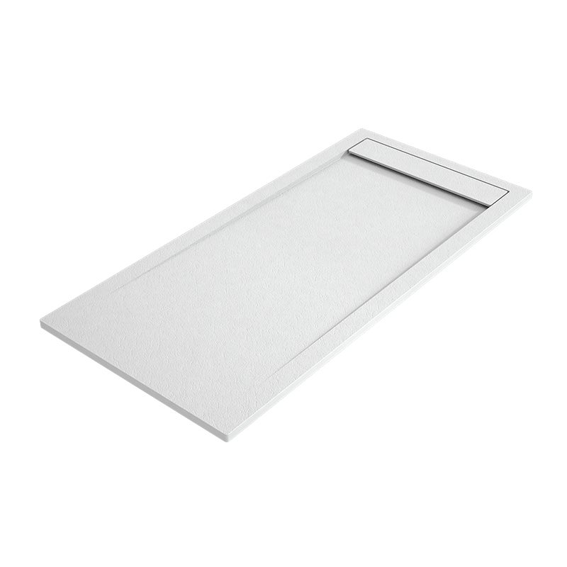 Brodzik AMBAR 90x170 cm Biały kratka Biały