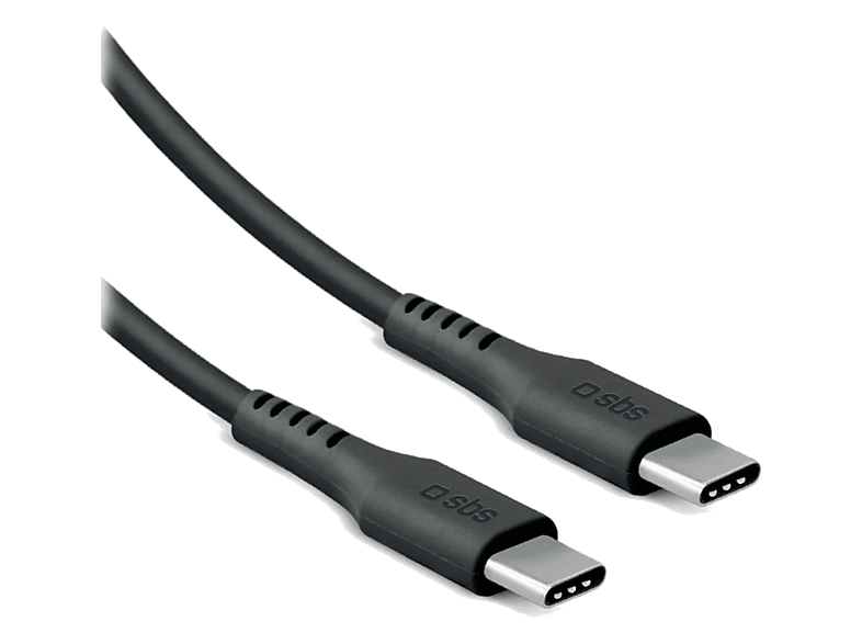 Kabel USB-C SBS do 2.0 (60 W / 480 Mbps) 2m Czarny